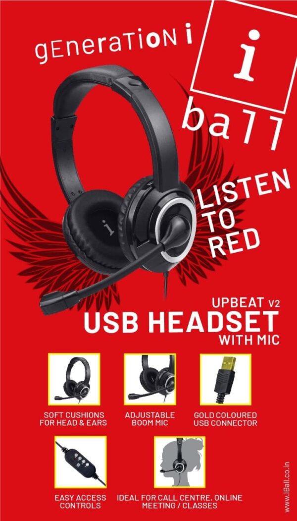 iball USB Headset- Upbeat V2