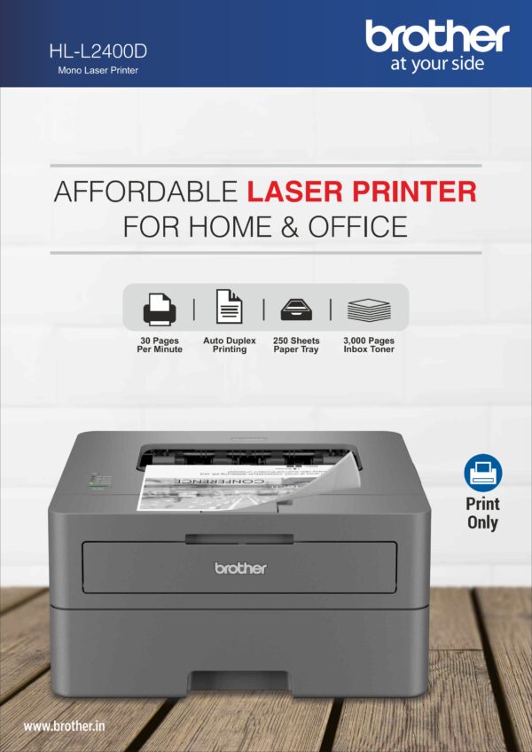 Brother HL-2400D Laser Printer - Image 2