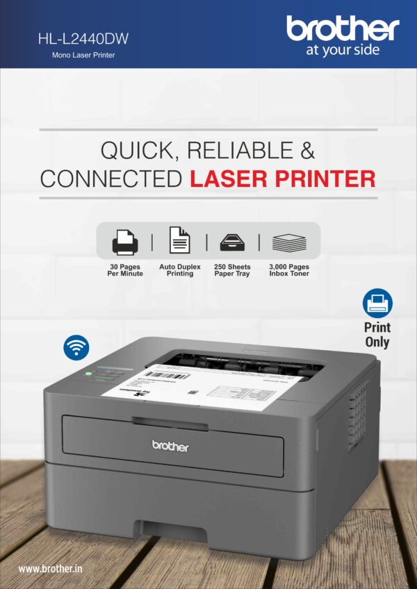 Brother HL-2440DW Laser Printer - Image 2