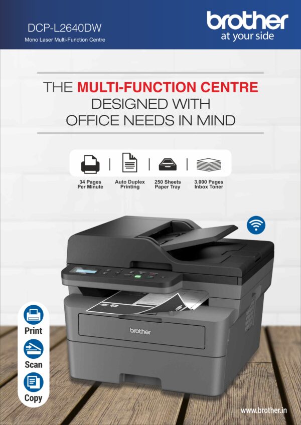 Brother DCP-L2640DW Multifunction Laser Printer - Image 2