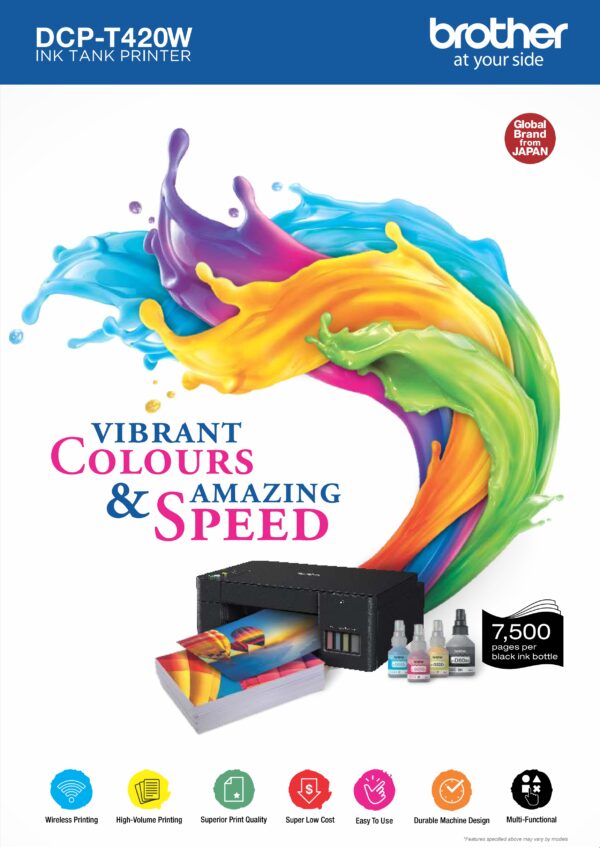 Brother DCP-T420W All-in One Ink Tank - Image 2