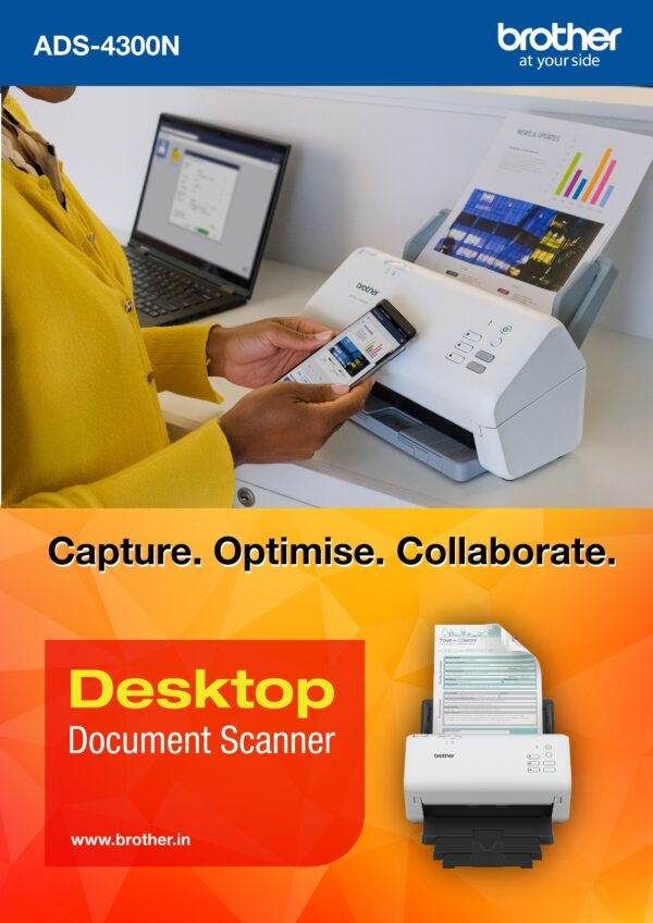 Brother ADS-4300N High-Speed Desktop Scanner - Image 2