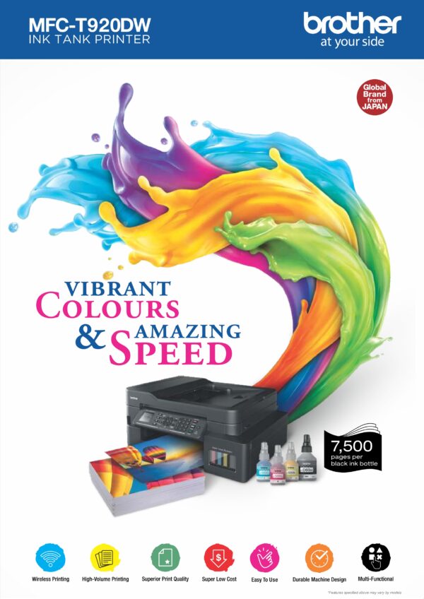Brother MFC-T920DW All-in One Ink Tank - Image 2